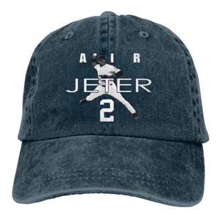 ใหม่ หมวกเบสบอล ผ้าฝ้ายแท้ ลาย The Silo Derek New York Air Jeter เข้ากับทุกการแต่งกาย แฟชั่นฤดูร้อน ของขวัญวันฮาโลวีน XQ