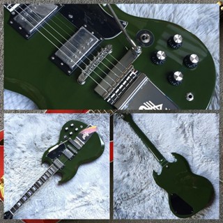 Gibson SG ปิ๊กอัพฮัมบัคเกอร์กีตาร์ไฟฟ้า สีเขียว คุณภาพสูง