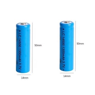 ถ่านชาร์จ Li-ion 14500 1300mAh 3.7V ขนาด AA ถ่าน