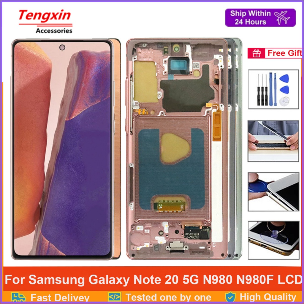 6.7 Note 20 สําหรับ Samsung Galaxy Note 20 LCD N980 SM-N980F SN980F/DS LCD พร้อม Touch Screen Digiti