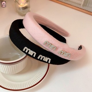 Dongdaemun Diamond Headband Simple English Letters Easy To Coordinate YUE