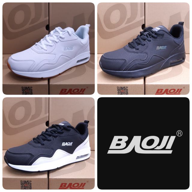💛New💼🔥 2 คู่สุดท้าย ถูก แท้ 100% 🔥 Baoji รองเท้าผ้าใบ รุ่น BJM466 (สีขาว, ดำ, ดำขาว)