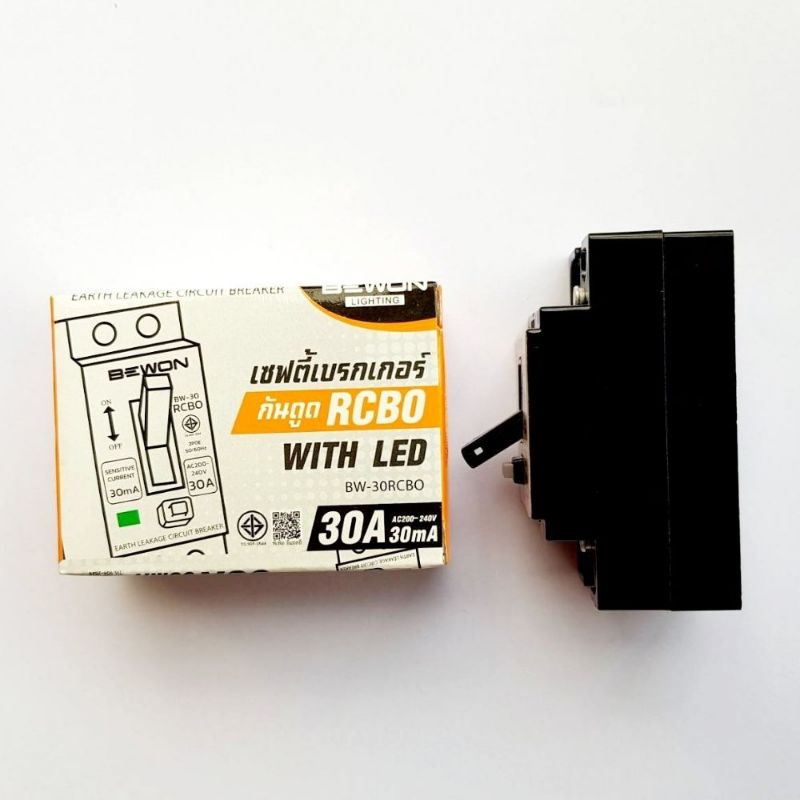 เบรกเกอร์ BEWON เบรกเกอร์ RCBO กันดูด กันช็อต กันไฟเกิน 2P 30A