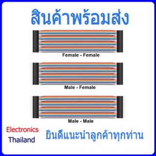 Jumper Wires สายจัมป์ 20cm / 40 เส้น (พร้อมส่งในไทย)