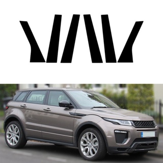 [พร้อมส่ง] เสาเสาหน้าต่างรถยนต์ สีดํามันวาว สําหรับ Range Rover Evoque L538 5 ประตู 2013-2018 Pelekat Lajur Tengah 6 ชิ้น