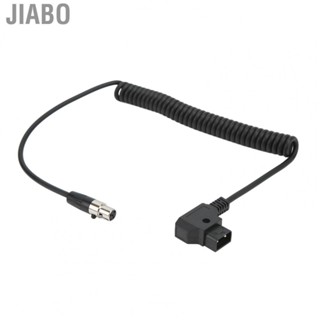 Jiabo D TAP Male to 4 Pin Mini XLR Adapter Power Coiled Cable for TVlogic  Cord 12V Photography Accessories