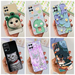 เคสโทรศัพท์มือถือ ซิลิโคนนิ่ม TPU ลายไดโนเสาร์ แมวน่ารัก สําหรับ OPPO A54 CPH2239 OppoA54 4G