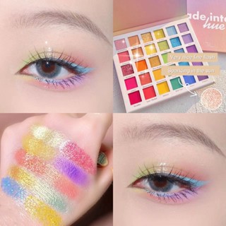 Wr-อายแชโดว์พาเลท กลิตเตอร์ เนื้อแมตต์ กันน้ํา 30 สี