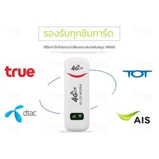 4G ฮอตสปอตแบบพกพาเครื่องกระจายสัญญาณไวไฟขนาดเล็กโมเด็ม Usb 150Mbps Lte พร้อมกับซิมการ์ด Slot ใช้กับซิมได้ทุกเครือข่าย