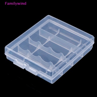 Familywind&gt; กล่องเคสพลาสติก สําหรับ AA AAA 14500 10440 4 ชิ้น