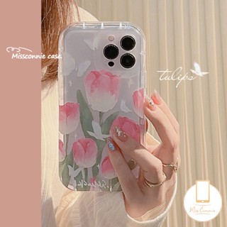 เคสโทรศัพท์มือถือแบบนิ่ม ลายดอกทิวลิป ผีเสื้อ ดอกไม้ สําหรับ Oppo A17 A7 A12 A16 A15 A17K A95 A76 A96 A36 A52 A12E A54 A5 A9 A57 A74 A16K A55 A1K A77s A92 A16s A3s A5s A31 A16E A53 Reno 5 4F