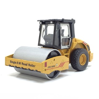 โมเดลรถยนต์ DieCast 1:60 Single.S.W Road Roller Compactor สีเหลือง