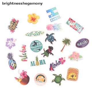 BGTH 50Pcs Hawaii Beach Summer Cartoon Sticker Laptop Skateboard Luggage Stickers Vary