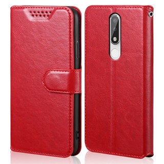 เคสโทรศัพท์หนัง PU แบบฝาพับ พร้อมช่องใส่บัตร สําหรับ Nokia X5 2018 ta-1109 ta-1105 5.1 Plus