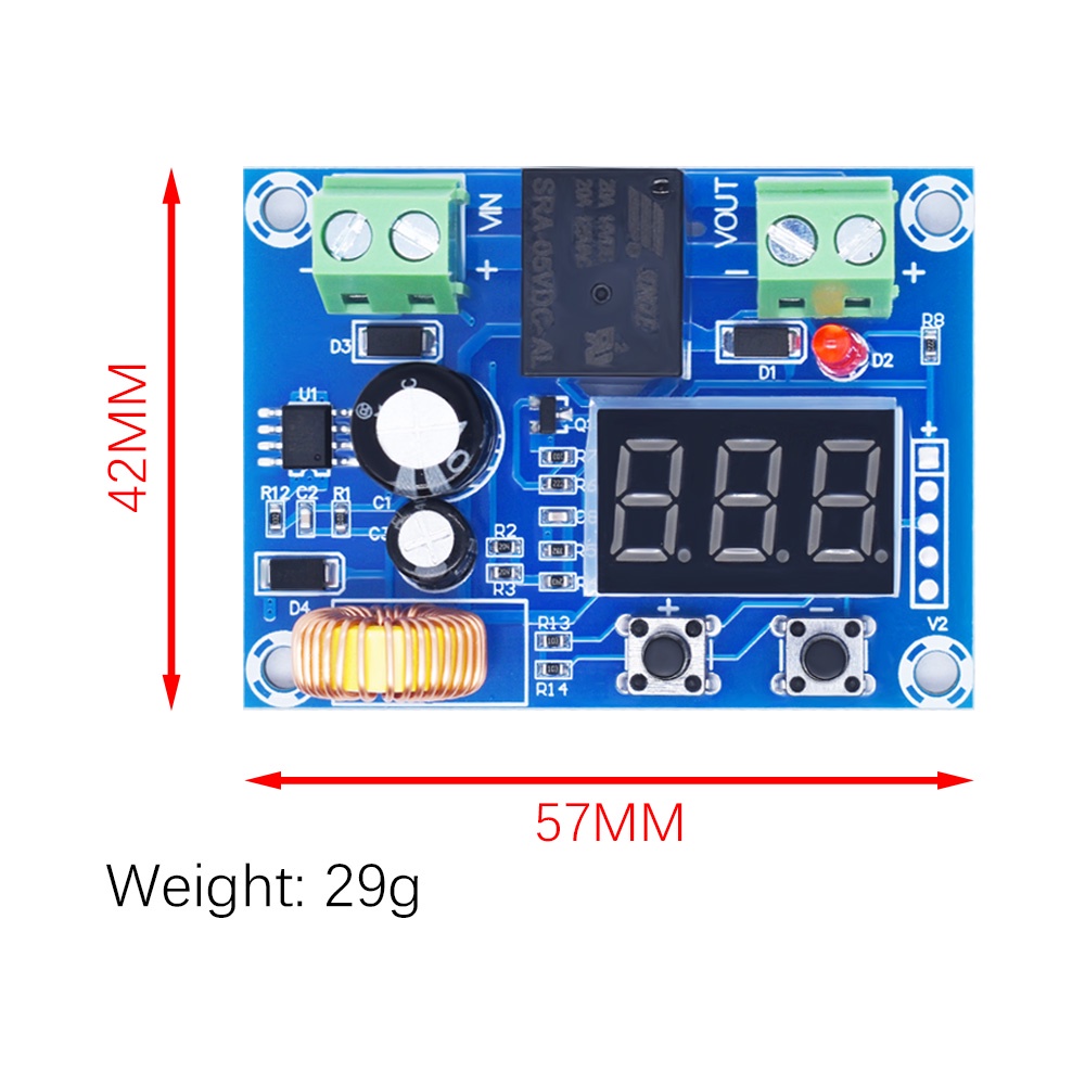 Xh-m609/hcw-m635 โมดูลบอร์ดชาร์จแบตเตอรี่ ป้องกันแรงดันไฟฟ้าเกิน DC 12V-36V