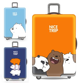 luggage cover ปลอกกระเป๋าเดินทางแบบยืดกรณีรถเข็นถุงคลุมกันฝุ่นสำหรับเดินทางฝาครอบป้องกัน20/24/28นิ้ว/30นิ้วหนาทนต่อการสึ