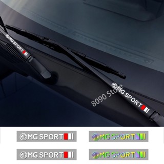 สติกเกอร์ PVC กันน้ํา ลายตราสัญลักษณ์ สําหรับติดที่ปัดน้ําฝนรถยนต์ MG ZS HS MG3 MG5 MG6 2 ชิ้น ต่อชุด