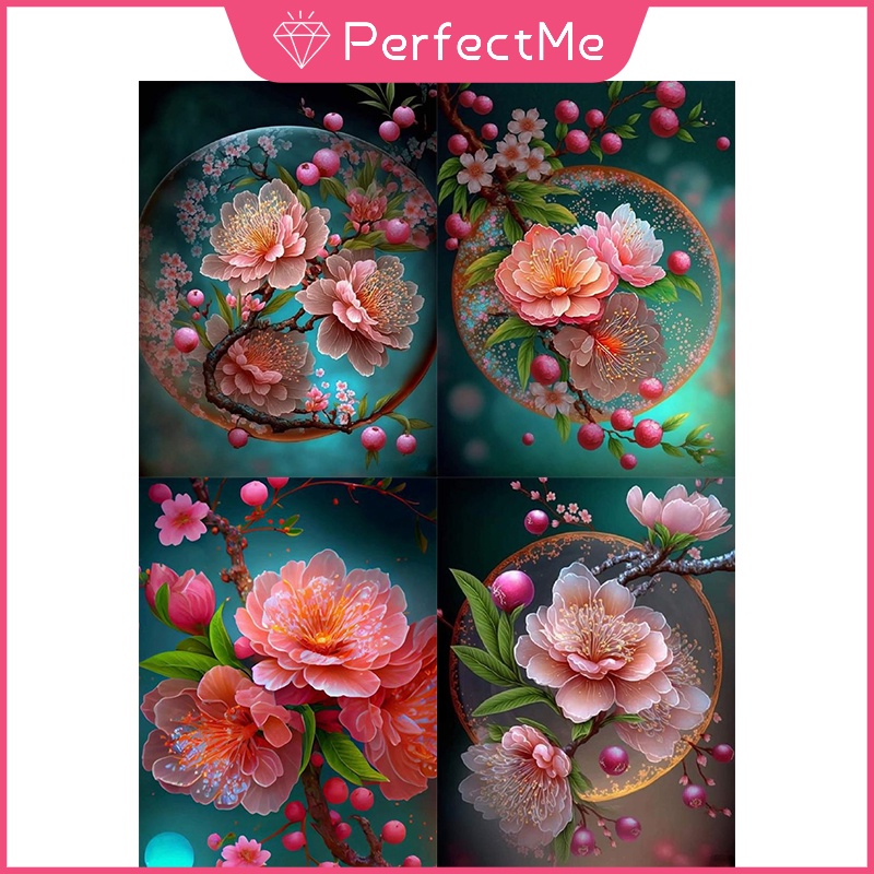(พร้อมส่ง) ภาพปักครอสติชคริสตัล รูปดอกพลัม ขนาดเล็ก 30x40 ซม. สไตล์โมเดิร์น เรียบง่าย สําหรับตกแต่งบ้าน ห้องนั่งเล่น 风景 5245