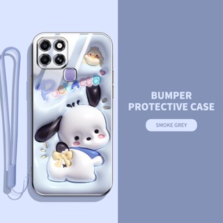 เคสโทรศัพท์มือถือ ลายสัตว์ และพืชน่ารัก 3D พร้อมสายคล้อง สําหรับ infinix Smart 6 HD X6511 X6511B X6511E X6512