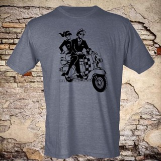 เสื้อยืดลําลอง แขนสั้น ระบายอากาศ พิมพ์ลาย Rude &amp; Rude Scooter riders แฟชั่นสําหรับผู้ชาย ให้เป็นของขวัญ