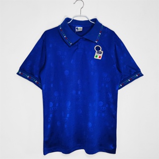 เสื้อกีฬาแขนสั้น ลายทีมชาติฟุตบอล Italy Home 1994 สไตล์วินเทจ