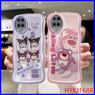 เคส Oppo A54 4G tpu ซิลิโคน ลายคลื่น ฝาครอบป้องกัน การ์ตูน ขอบเต็ม นิ่ม TY