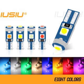 Iusiu ใหม่ หลอดไฟ LED T5 3030 3smd W3W 17 73 74 2721 DC12V สําหรับติดแดชบอร์ดรถยนต์ รถจักรยานยนต์