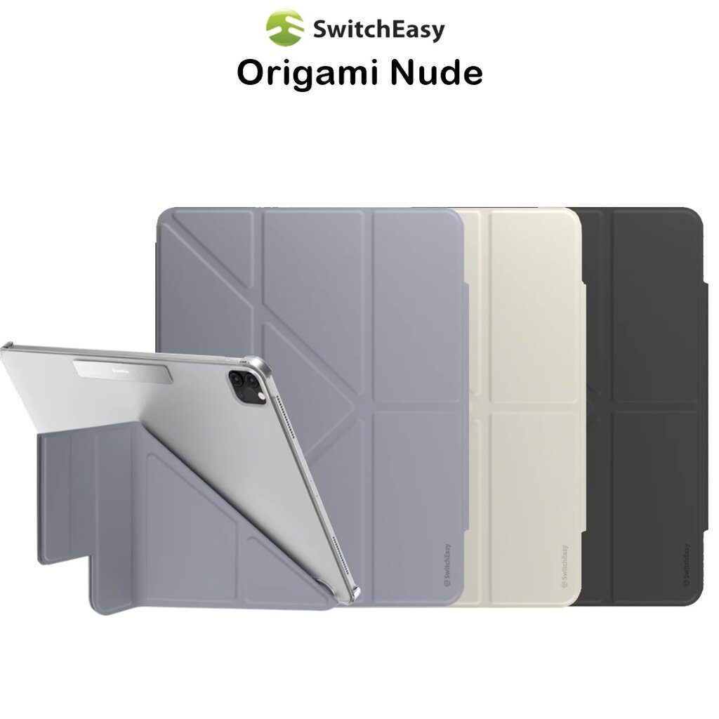 Switcheasy Origami Nude เคสฝาจีบกันกระแทกเกรดพรีเมี่ยม เคสสำหรับ iPad Pro11/12.9 18-22/Air4/5 10.9/Gen10 10.9
