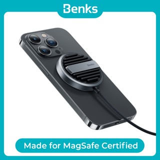 [Benks Official] Benks InvisiBoost ที่ชาร์จแม่เหล็กไร้สาย 15W ชาร์จเร็ว สําหรับ IPhone14 13 12 Pro Max mini