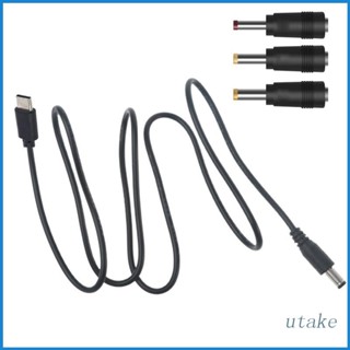 UTAKEE USB Type C Male Input to 5.5 x 2.1mm Male 5V Power Charging Cable for Router