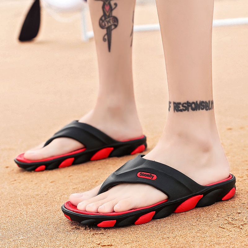รองเท้าแตะลําลอง กันลื่น กันน้ํา สวมใส่สบาย เหมาะกับเดินชายหาด สําหรับผู้ชาย ไซซ์ 39-47 2020