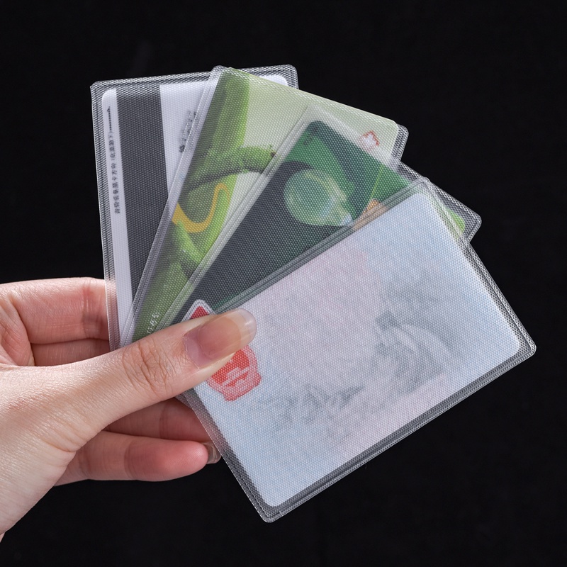 10 ชิ้น กันน้ํา PVC ใส ที่ใส่บัตรประชาชน / เคสใส่บัตร พลาสติก ป้องกัน ปลอกการ์ดแม่เหล็ก ราคา ถูกที่สุด ดีลบีเคเค แกลเลอรีภาพที่ 2