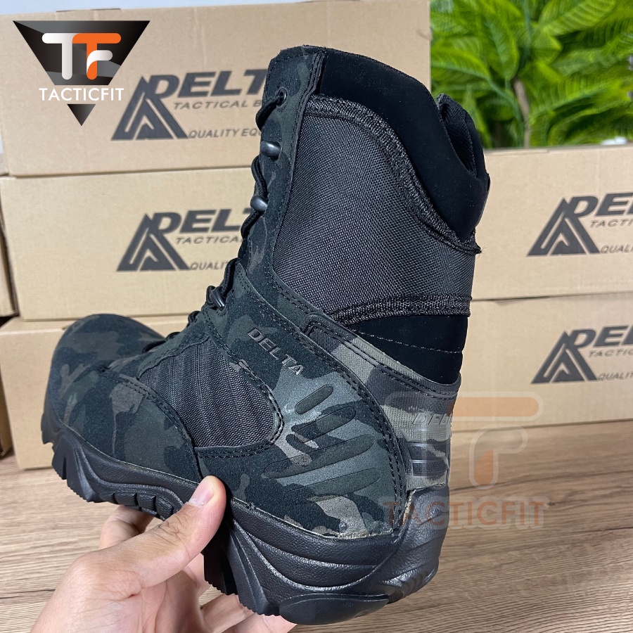 (SALE)Delta สี Blackmulticam รองเท้าเดินป่าข้อยาว รองเท้ายุทธวิธีข้อยาว