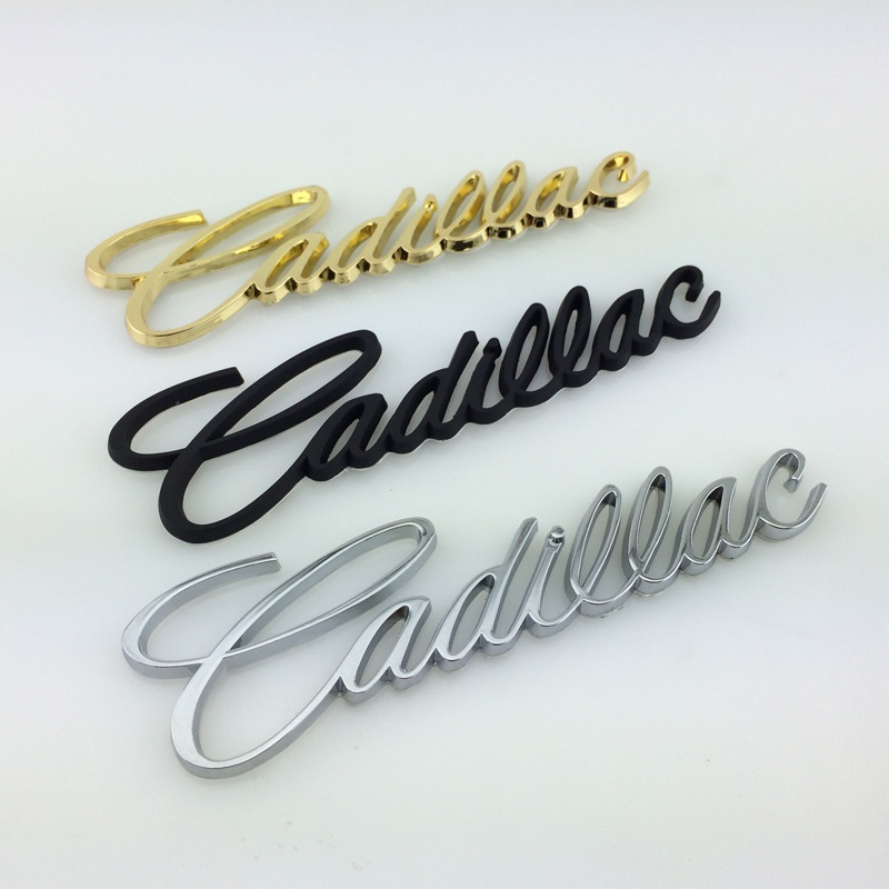 Cadillac Cadillac Letter Car Logo SRX XTS ATS CTS Metal English Trunk Logo