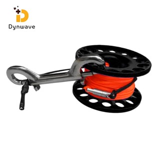 Scuba Diving Dive Aluminum Alloy Finger Reel Spool 30m Line Bolt Snap