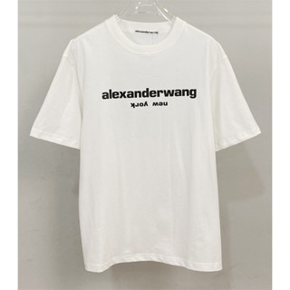 Alexanderwang เสื้อยืดแขนสั้น ทรงหลวม เทรนด์แฟชั่น เรียบง่าย