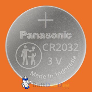 ถ่านกระดุม Panasonic Lithium CR2032 ถ่าน