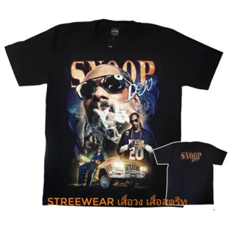 [S-5XL] เสื้อยืด เสื้อวง snoopdogg smoke weed everyday