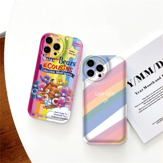 เคสโทรศัพท์มือถือ TPU ลายหมี สีรุ้ง สําหรับ Realme 10 C15 C12 C25S C11 C20 realme5 5i 6i C3 8i C21Y C25Y HOSTR