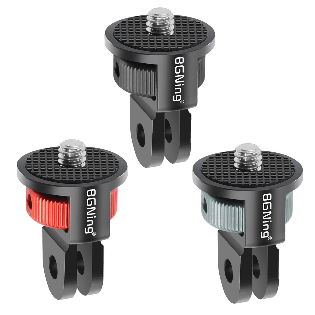 BGNing ใช้งานร่วมกับ Insta360 x5 X4 สําหรับ GoPro Hero 13 สําหรับ DJI Action 4 กล้อง CNC 1/4 สกรู Mount Mini ขาตั้งกล้องอะแดปเตอร์