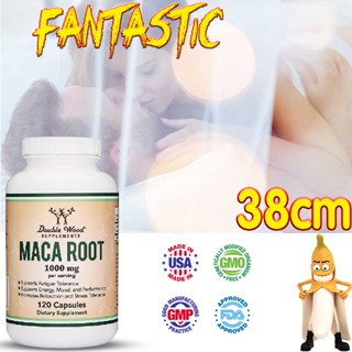 Maca Root Capsules (ผง Maca สีดำ, สีแดง, สีเหลือง - Unisex. Peruvian Grown (For Energy, Mood, Performance) Vegan,