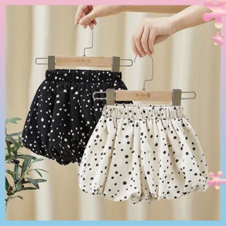 Girls summer 2022 New girls summer thin outer wear loose polka dot girls summer shorts