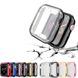 สําหรับ Apple Watch Series 5 4 3 2 1 Enclosure 38 มม. 40 มม. 42 มม. 44 มม. นิ่ม ป้องกันหน้าจอ กันชน อุปกรณ์เสริม TPU เคส