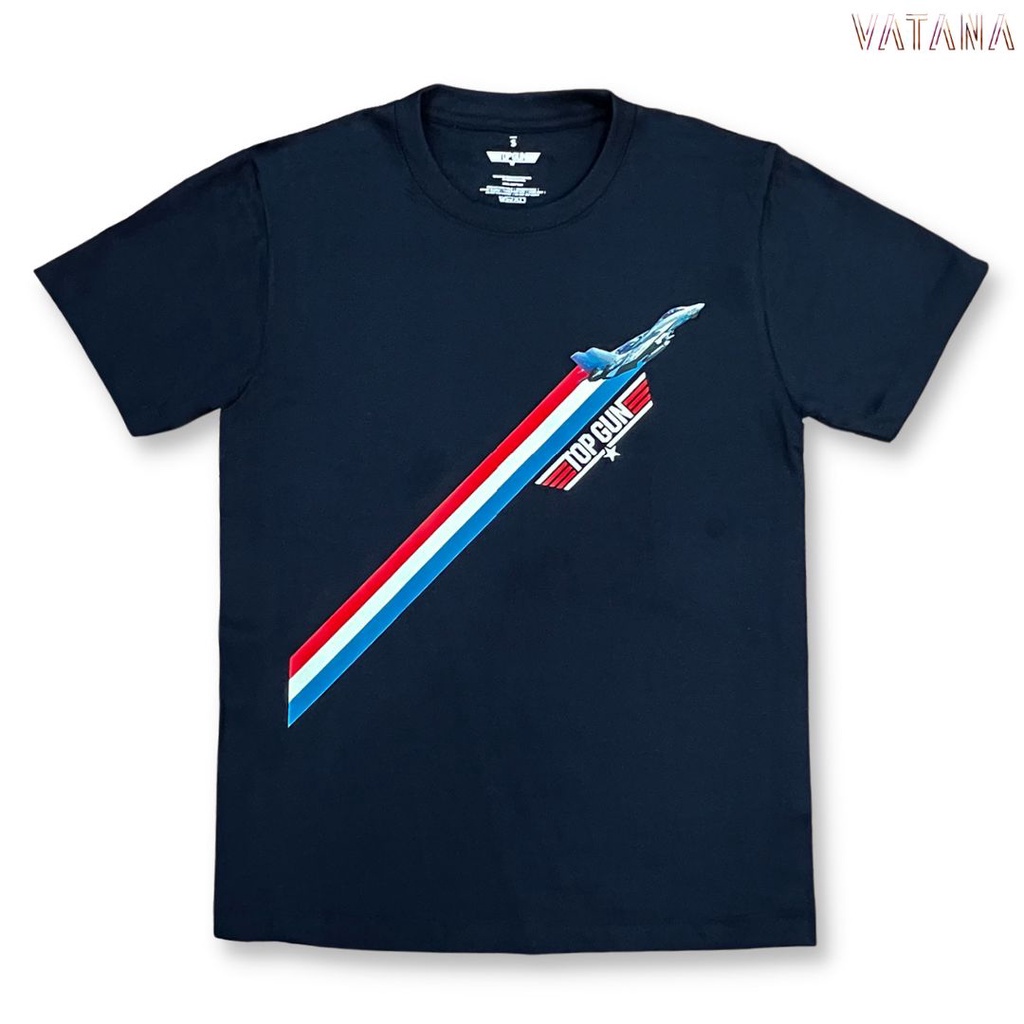 VATANA - เสื้อยืดแขนสั้น สีกรม พิมพ์ลาย Top Gun Maverick: Take Off_03