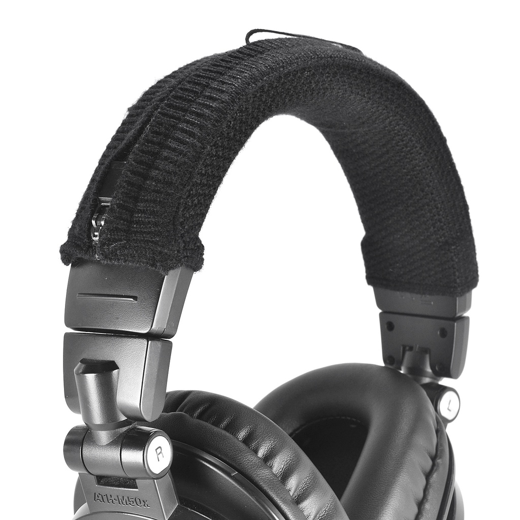M50x ที่คาดผมผ้าถักพร้อม Tether เคสแบบคาดศีรษะอเนกประสงค์มีซิปสําหรับ Hyperx, JBL, Sony, ATH ฯลฯ หูฟังไซส์ใหญ่