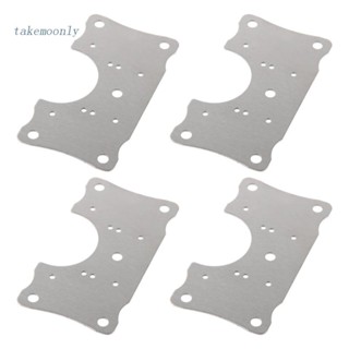 TAK 4 Pcs Cabinet Door Hinges Stainless Steel Hinge Repair Plate Hinge Tools for Cabinet Furniture Window Drawer Repair