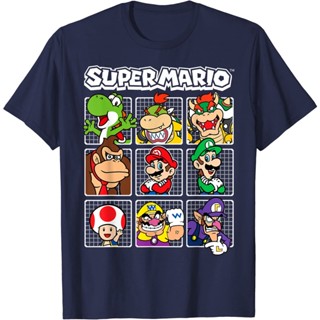 เสื้อยืดคอกลม แขนสั้น ผ้าฝ้าย 100% พิมพ์ลาย Super Mario Brothers Big Movie (Mario) สไตล์เจ้าหญิง สําหรับผู้ชาย และผู้หญิง