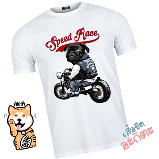 เสื้อยืดลายหมาขี่มอเตอร์ไซค์  Dogs on bikes T-shirt_03