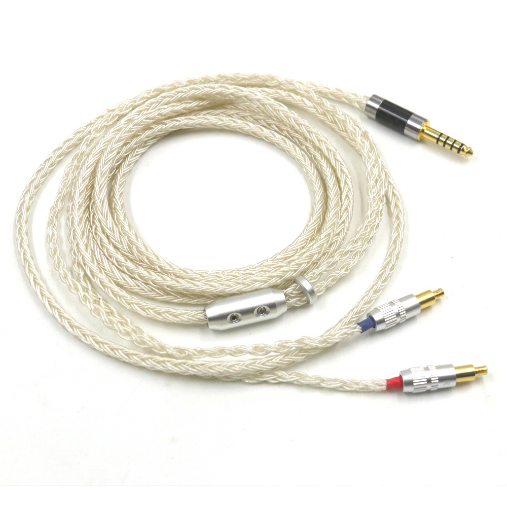 16 Core UPOCC เปลี่ยนสายชุบเงินสําหรับ Audio Technica ATH- AP2000Ti 750 770H 990H ADX5000 MSR7B ชุดหูฟังหูฟัง