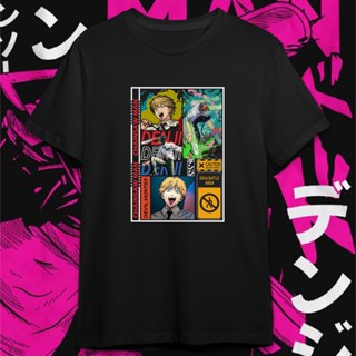 tshirt เสื้อยืด ผ้าฝ้าย 100% พิมพ์ลาย Denji Chainsaw Man Distro Premium สําหรับผู้ชาย || ชุดเสื้อผ้า ลายการ์ตูนอนิเมะ ||